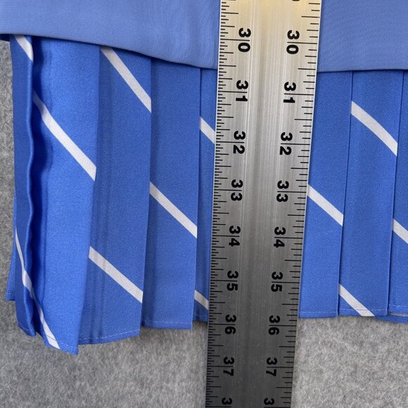 Victoria Victoria Beckham Shift Dress Women US 6 Blue Pleated Hem Lined Cocktail - Picture 3 of 8